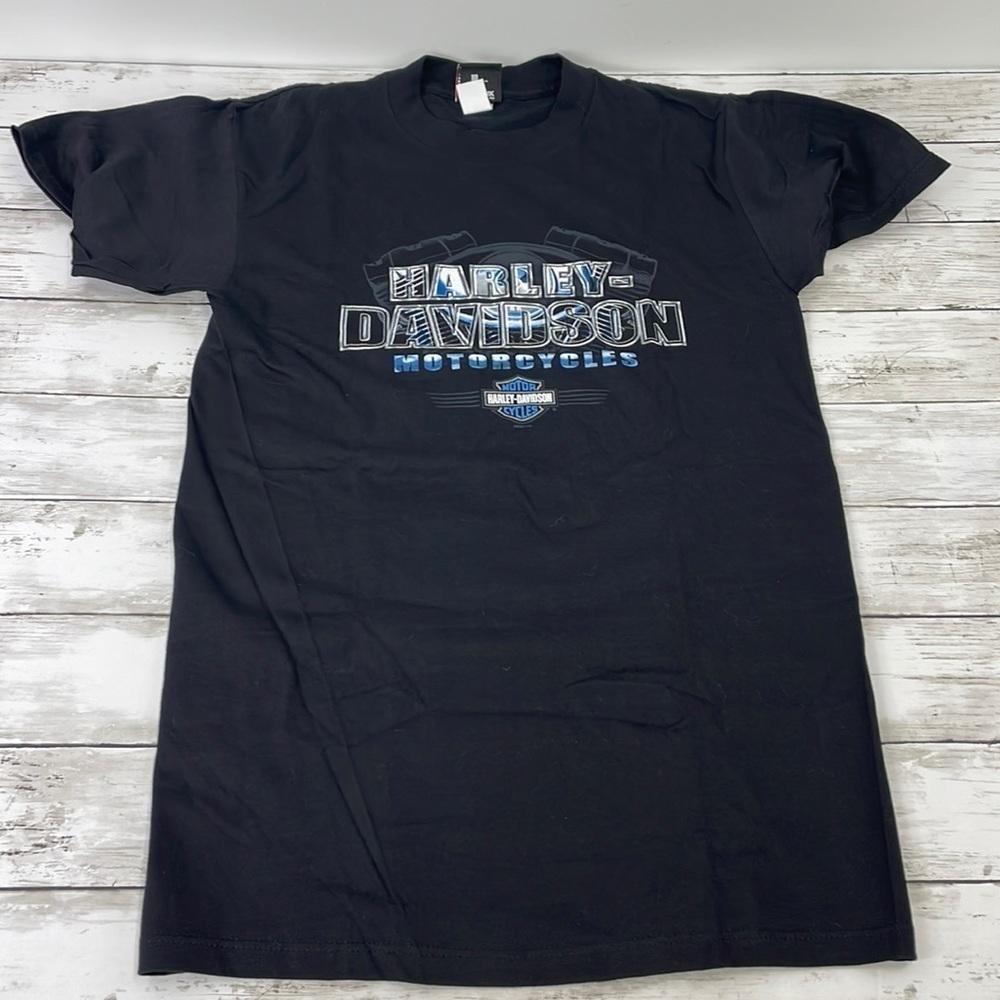 HARLEY DAVIDSON BLACK T SHIRT SZ M short sleeve 2003 WISCONSIN